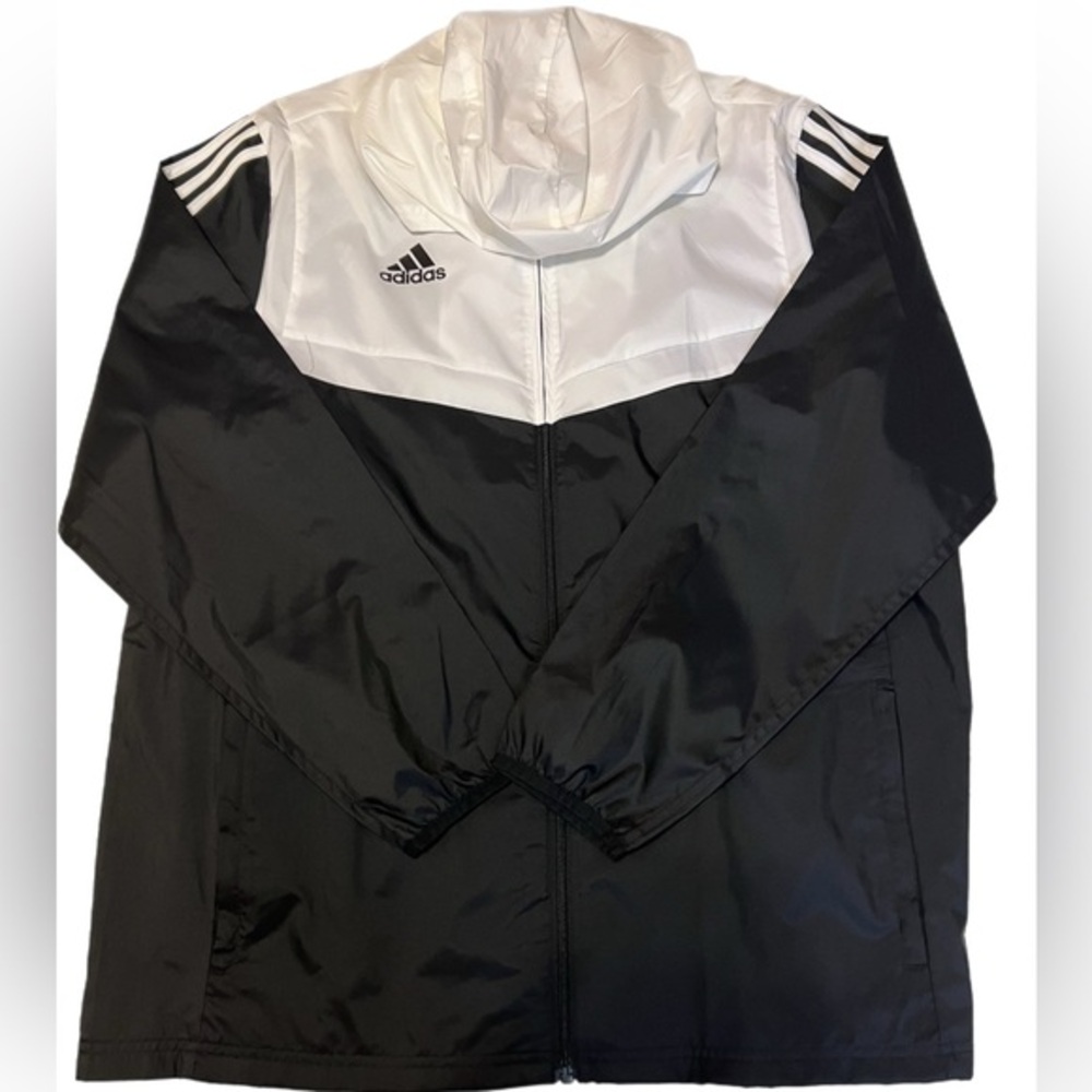 Adidas Lightweight Full Zip Windbreaker Jacket Mens L